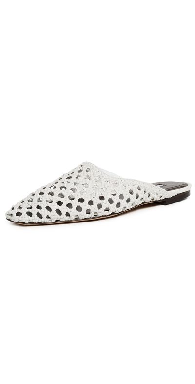 Emme Parsons Emme Parsons Flat Mules Optic White Woven