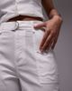 Emory Park Emory Park belt detail wide leg linen look pants in white - part of a set - 3