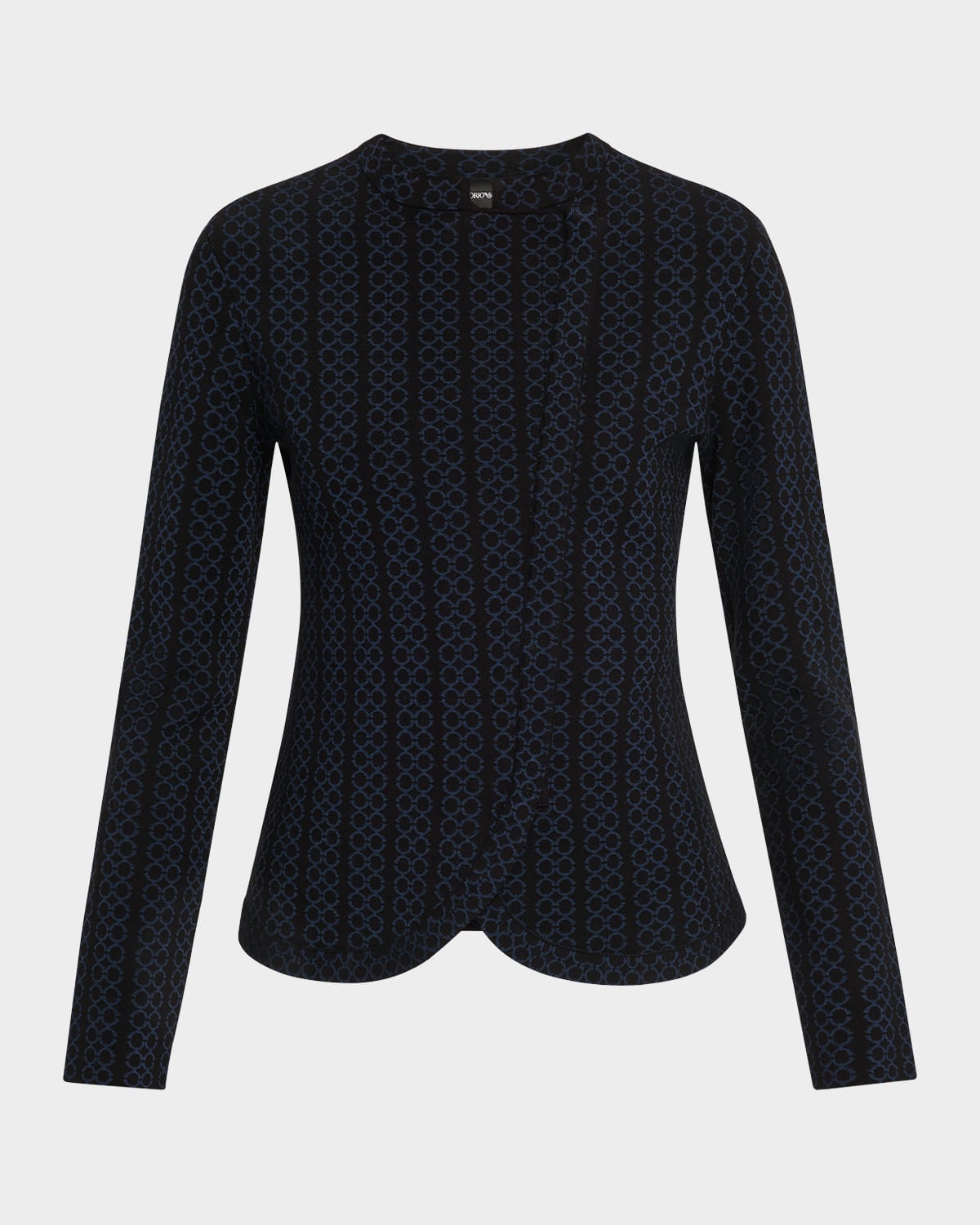 Emporio Armani Asymmetric Knit Jersey Jacket
