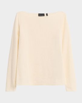 Emporio Armani Bateau-Neck Pullover Sweater