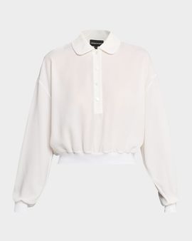 Emporio Armani Button-Down Cotton Blouse