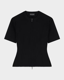 Emporio Armani Cable-Embellished Knit Jacket