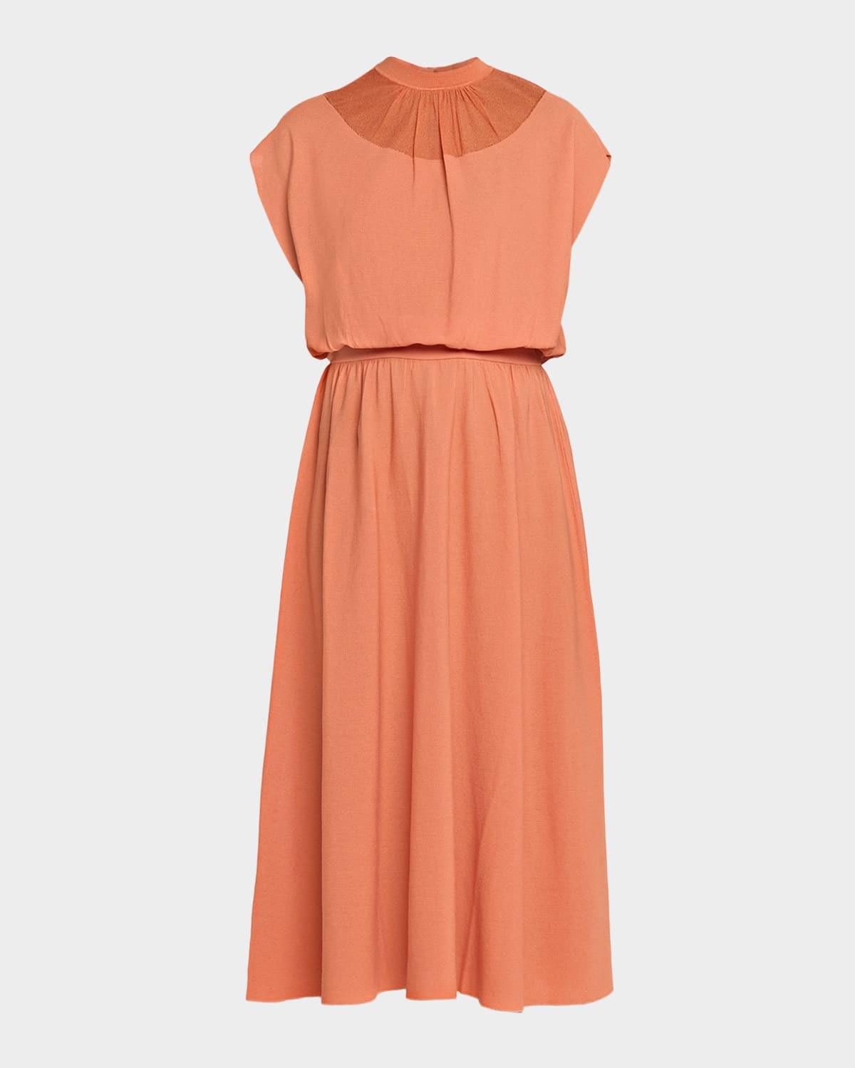 Emporio Armani Cap-Sleeve Knit Midi Dress