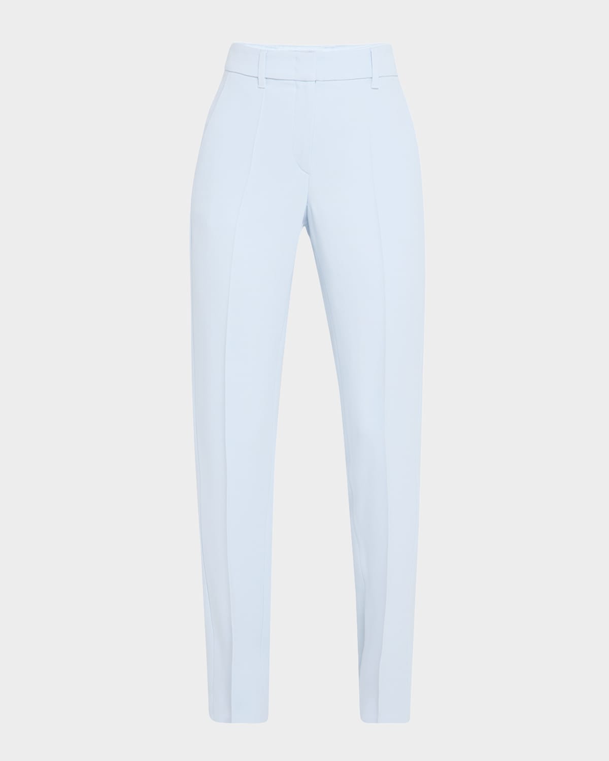 Emporio Armani Creased Straight-Leg Cady Crepe Trousers