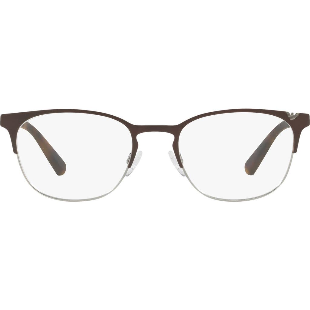 Emporio Armani Emporio Armani 53mm Round Optical Glasses