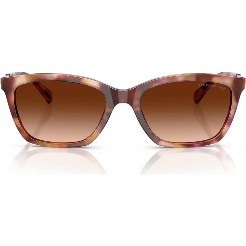Emporio Armani Emporio Armani 56mm Gradient Cat Eye Sunglasses