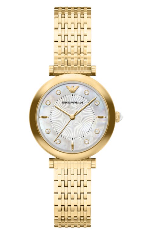 Emporio Armani Emporio Armani Archelia Mother-of-Pearl Bracelet Watch, 32mm