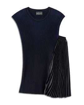 Emporio Armani Emporio Armani Asymmetric Ribbed Knit Top