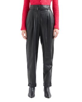 Emporio Armani Emporio Armani Belted Leather Pants
