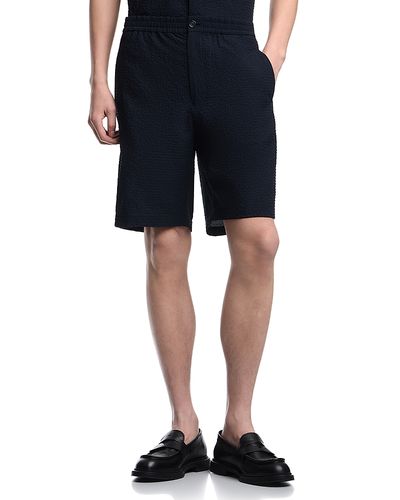 Emporio Armani Emporio Armani Bermuda Regular Fit Seersucker Shorts