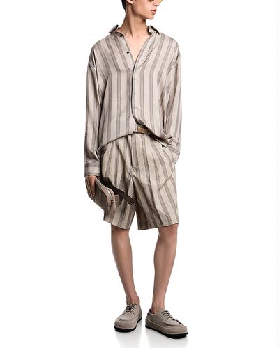 Emporio Armani Emporio Armani Bermuda Regular Fit Stripe Shorts