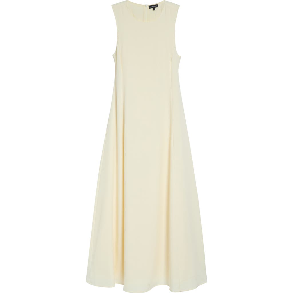 Emporio Armani Emporio Armani Cady Scoop Neck Midi Dress