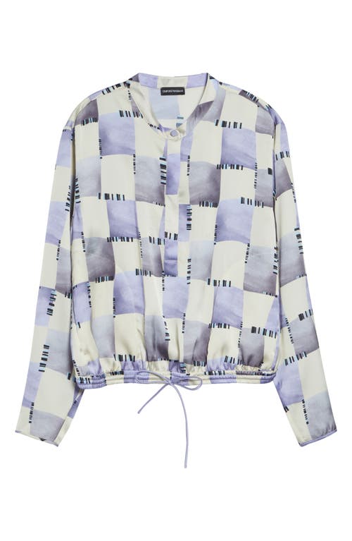 Emporio Armani Emporio Armani Check Satin Top