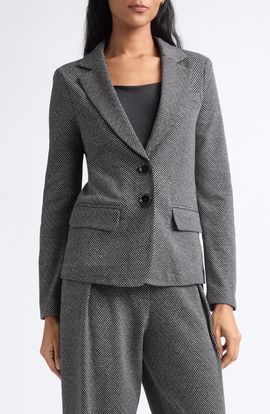 Emporio Armani Emporio Armani Chevron Jacquard Jersey Blazer