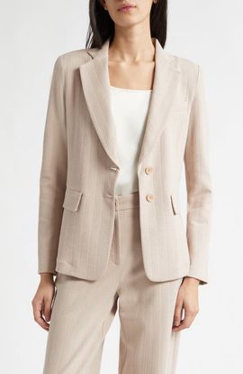 Emporio Armani Emporio Armani Chevron Stretch Cotton Blend Jersey Jacket