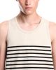 Emporio Armani Emporio Armani Cotton & Linen Stripe Crewneck Tank Top - 5