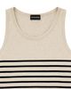 Emporio Armani Emporio Armani Cotton & Linen Stripe Crewneck Tank Top - 6
