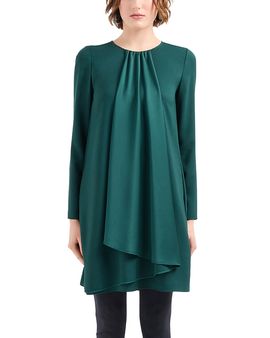 Emporio Armani Emporio Armani Crepe Satin Drape Front Dress