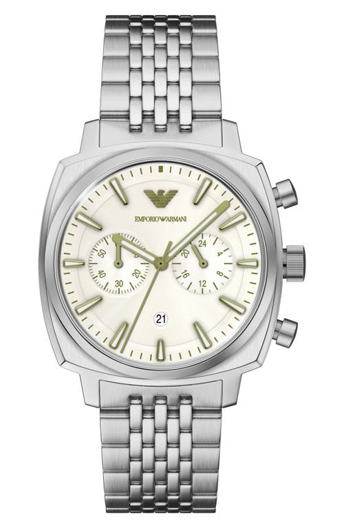 Emporio Armani Emporio Armani Cushion Case Bracelet Chronograph Watch, 40mm