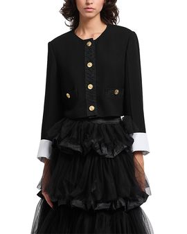 Emporio Armani Emporio Armani Detachable Cuff Collarless Jacket