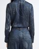 Emporio Armani Emporio Armani Dotted Floral Creponne Tie Neck Top - 3