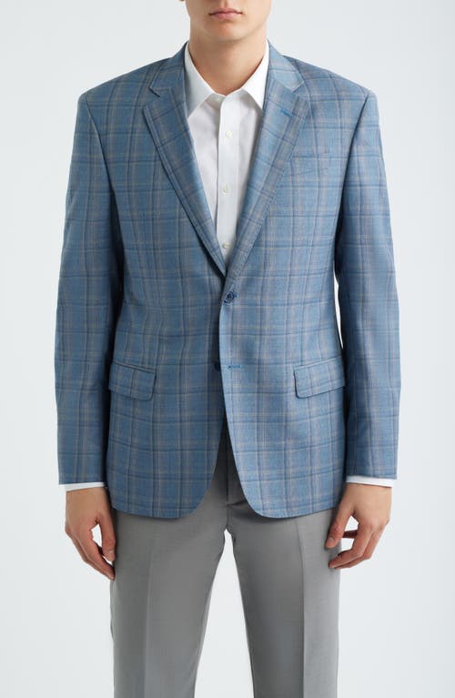 Emporio Armani Emporio Armani Dusty Teal Check Virgin Wool Sport Coat 