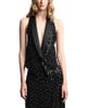 Emporio Armani Emporio Armani Embellished Georgette Vest - 1