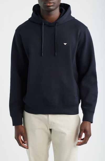Emporio Armani Emporio Armani Embroidered Logo Hoodie