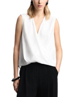 Emporio Armani Emporio Armani Faux Wrap Sleeveless Top