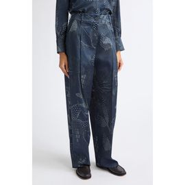 Emporio Armani Emporio Armani Floral Crepon Pleated Tapered Pants
