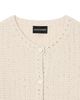 Emporio Armani Emporio Armani Fringe Trim Knit Jacket - 4