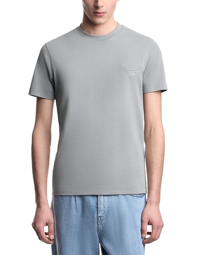 Emporio Armani Emporio Armani Heavy Cotton Embroidered Eagle T-Shirt