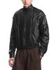 Emporio Armani Emporio Armani Leather Stand Collar Blouson Jacket - 1
