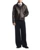 Emporio Armani Emporio Armani Leather Stand Collar Zip Blouson Jacket - 2