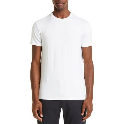 Emporio Armani Emporio Armani Men's Solid White Stretch Viscose T-Shirt 