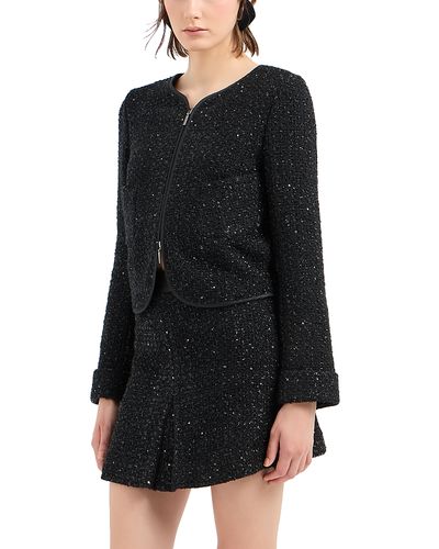 Emporio Armani Emporio Armani Metallic Tweed Mini Skirt