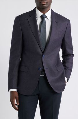 Emporio Armani Emporio Armani Micro Box Virgin Wool Sport Coat