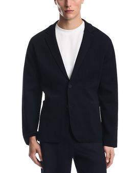 Emporio Armani Emporio Armani Milano Stitch Textured Two Button Blazer