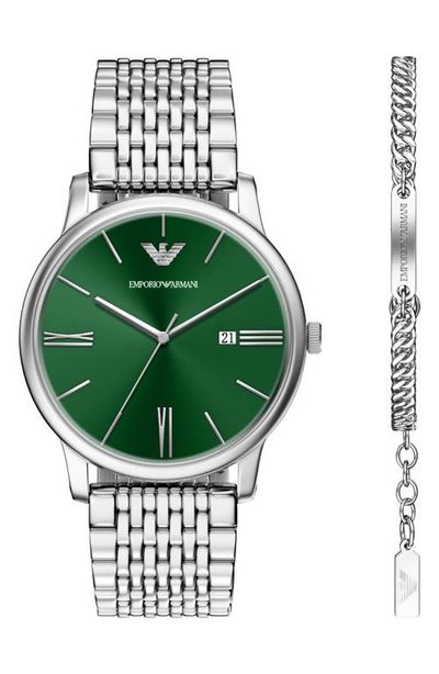 Emporio Armani Emporio Armani Minimalist Bracelet Watch Set, 42mm