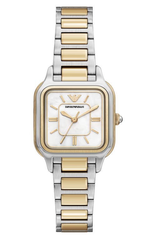 Emporio Armani Emporio Armani Mother-of-Pearl Bracelet Watch, 26mm x 26.5mm