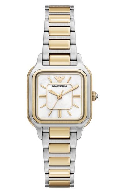 Emporio Armani Emporio Armani Mother-of-Pearl Bracelet Watch, 26mm x 26.5mm