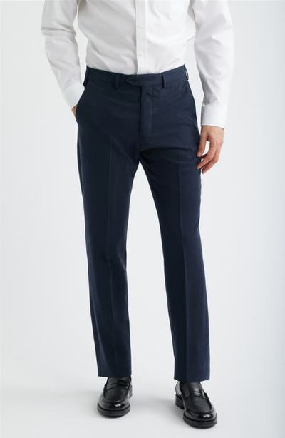 Emporio Armani Emporio Armani Navy Flat Front Suit Pants 