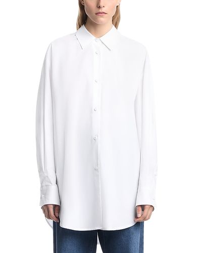 Emporio Armani Emporio Armani Oversized Cotton Poplin Shirt