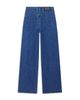 Emporio Armani Emporio Armani Oversized Pinstriped Jeans in Medium Blue Denim - 3