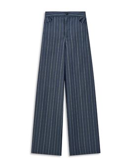 Emporio Armani Emporio Armani Oversized Printed Jacquard Denim Trousers
