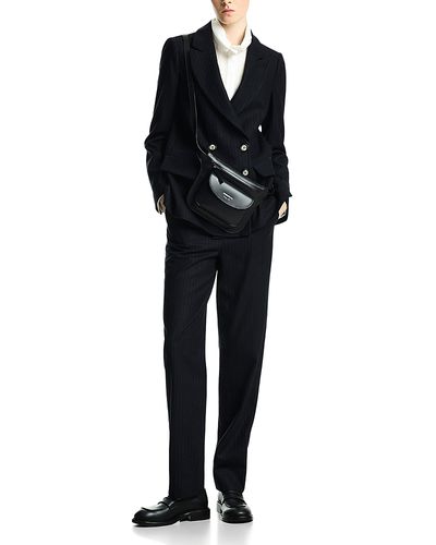 Emporio Armani Emporio Armani Pinstripe Wool Blend Blazer