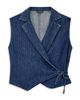 Emporio Armani Emporio Armani Pinstriped Cotton Denim Waistcoat - 6