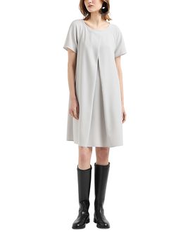 Emporio Armani Emporio Armani Pleat Front Techno Cady Dress