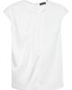Emporio Armani Emporio Armani Pleated Twill Cap Sleeve Top - 5