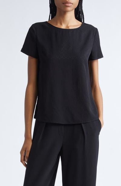 Emporio Armani Emporio Armani Pointelle Satin Top